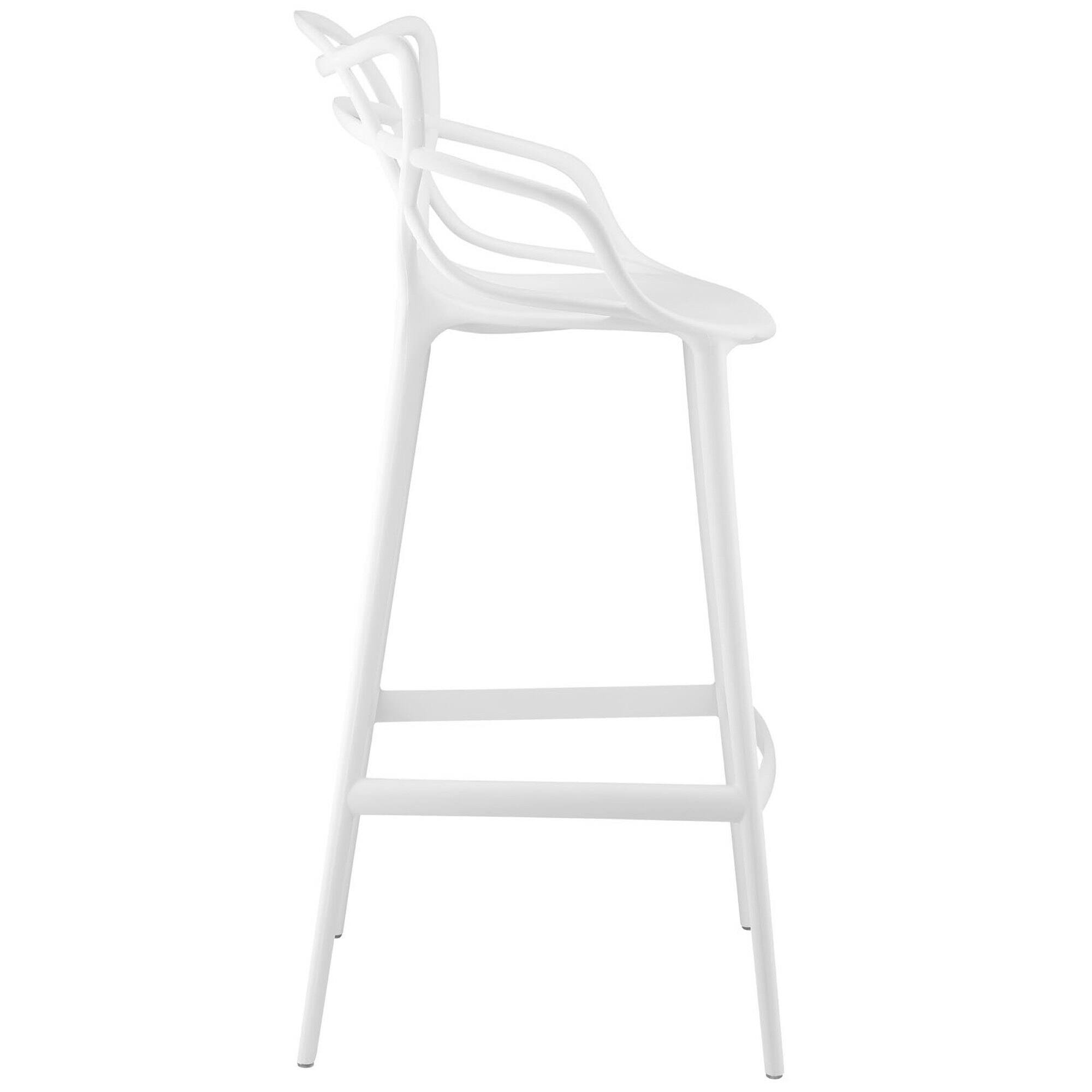 Angle. Modway - Entangled Bar Stool by Modway - White.