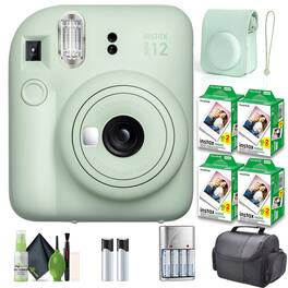 Bundle - Fujifilm - INSTAX MINI 12 Instant Film Camera with Instant Film - Mint Green