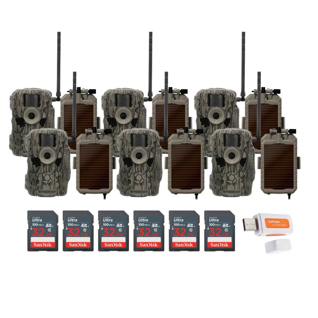 Stealth Cam - 36MP Fusion Max Cellular Trail Camera Power Bundle (6-Pack) price history on PriceWatchPro