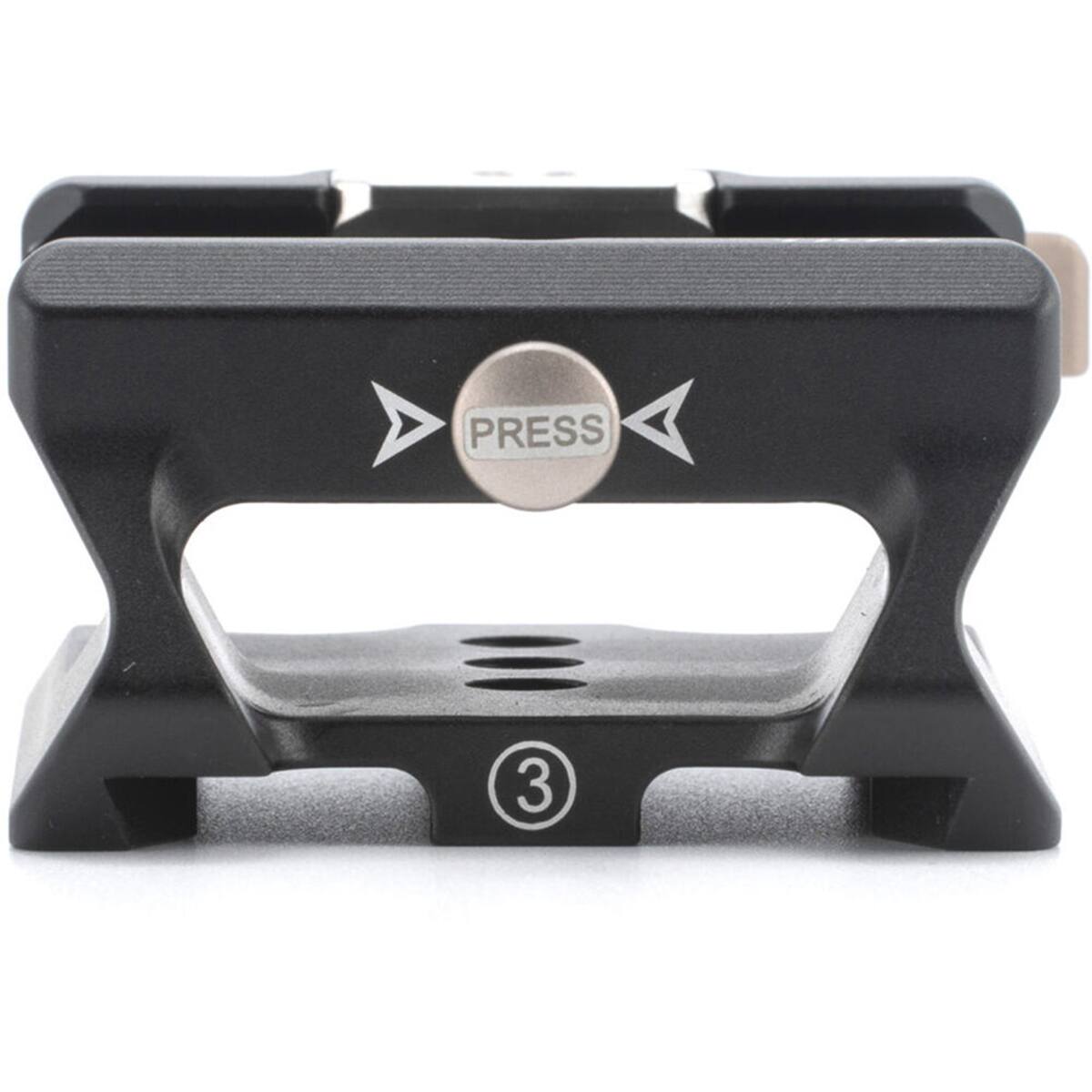 Alt View 2. Tilta - Tilta 15mm LWS Baseplate Adapter Type III - Black.