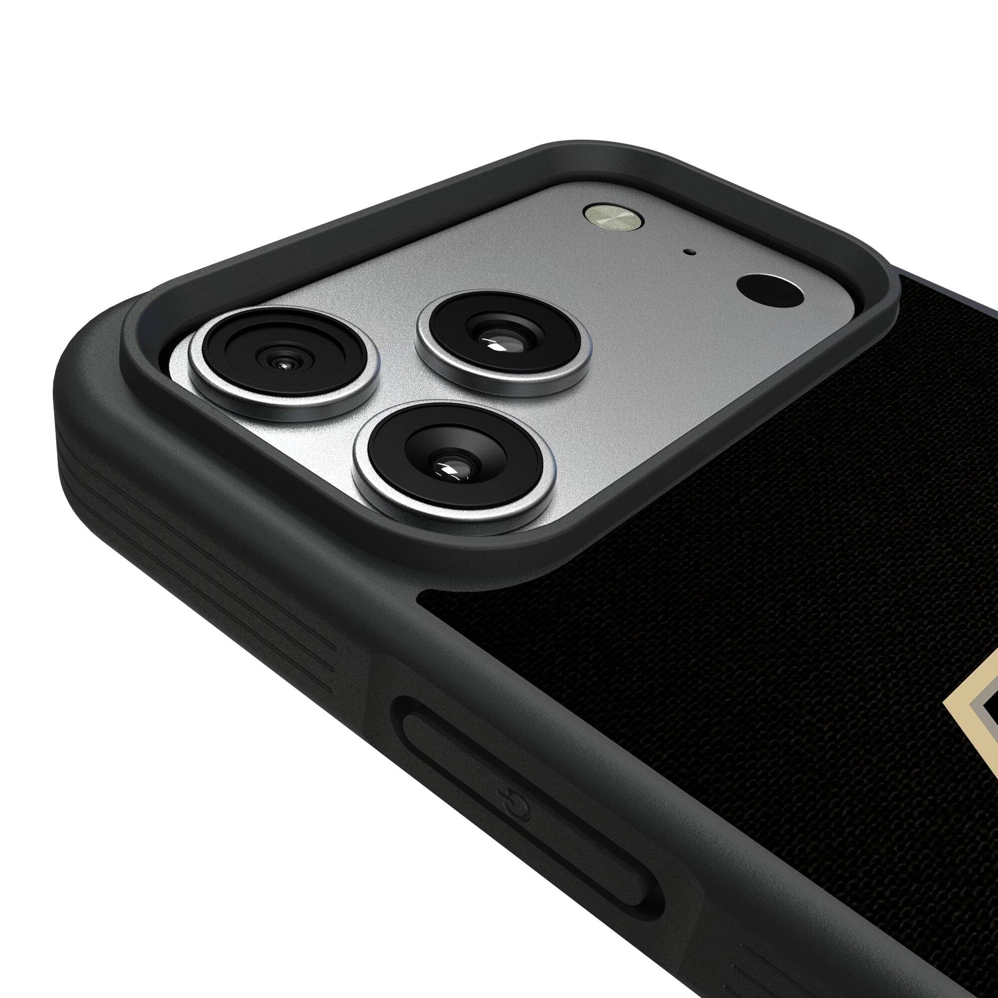 Alt View 2. Keyscaper - Purdue Boilermakers iPhone Solid Design Bump Case - 13 mini - Multicolor.