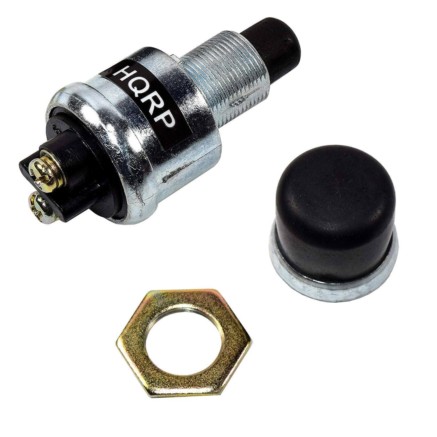Alt View 2. HQRP - 12 V 50 A Momentary Push-Button Starter Ignition Switch - Heavy-Duty 5/8 in Mount - Replaces 85984 2681F SW169 - black.