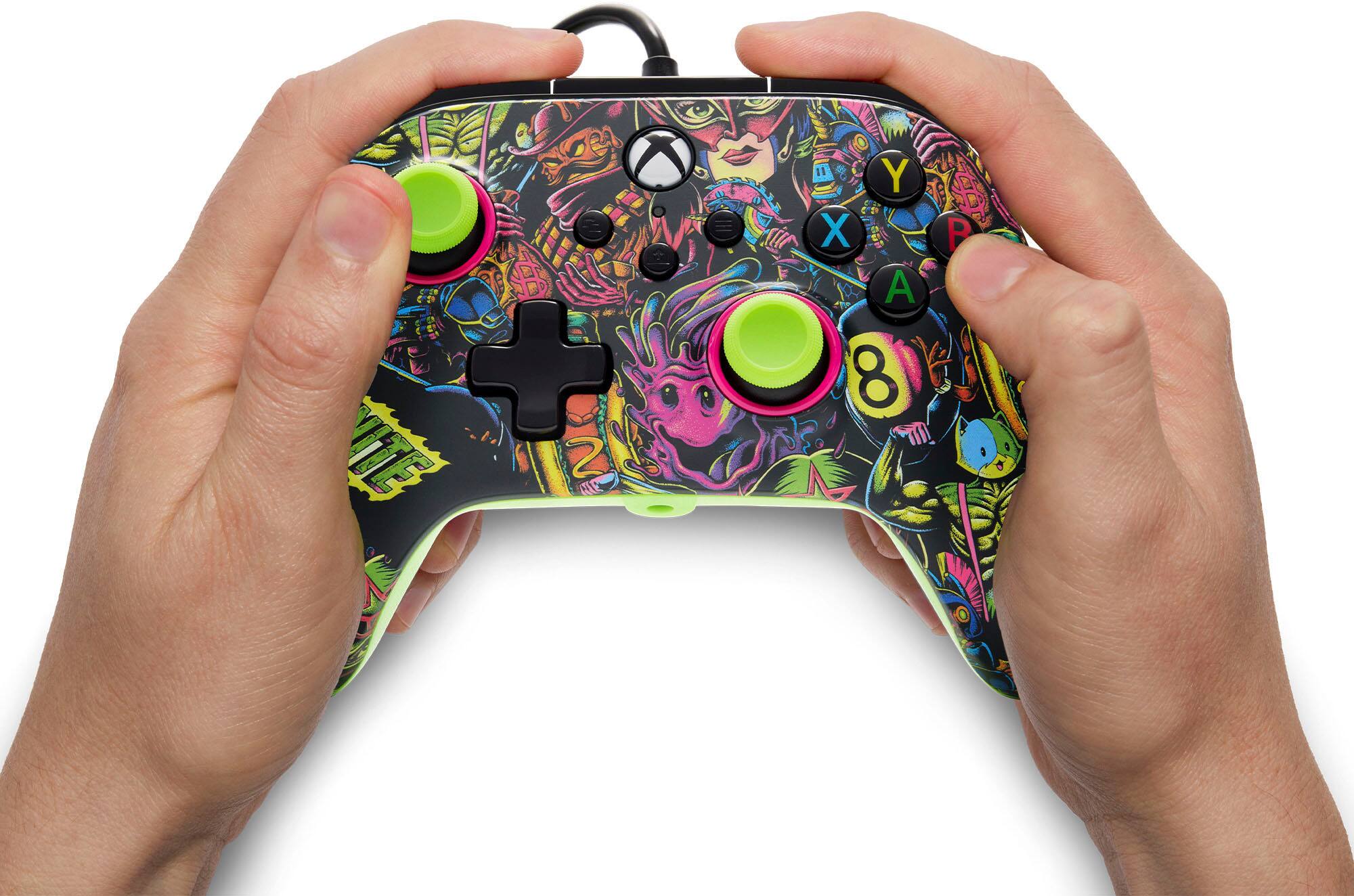 Alt View 23. PowerA - PowerA Advantage Wired Controller for Xbox Series X|S - Fortnite Glow - Fortnite Glow.