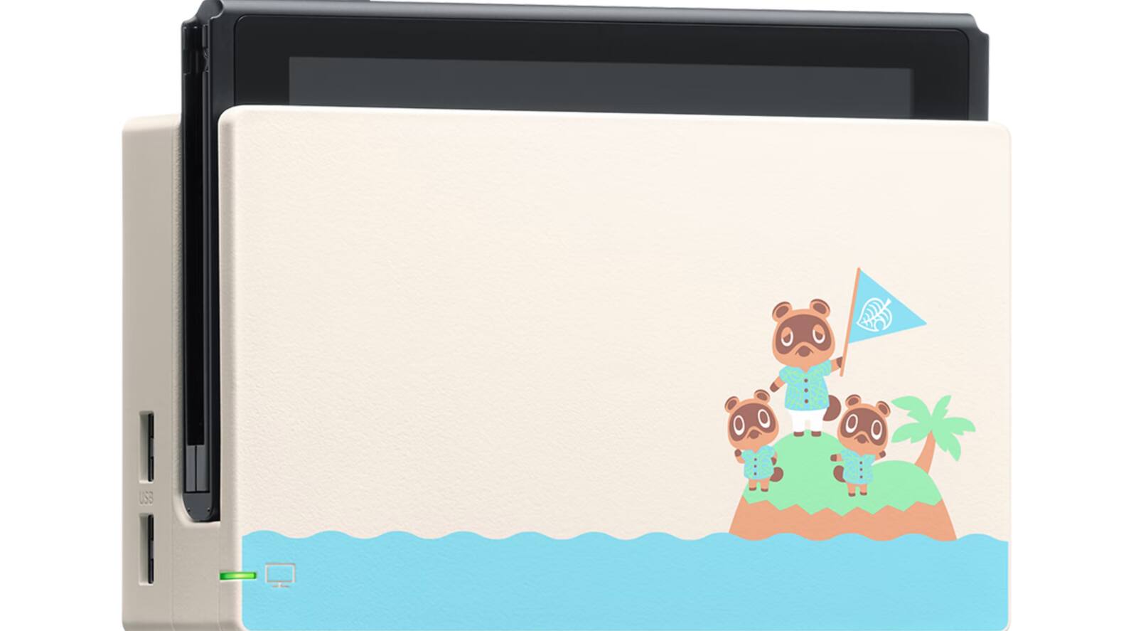 Alt View 4. Nintendo - Nintendo Switch Gaming Console,Animal Crossing New Horizons Edition,32GB eMMC+1TB Dock Set,Blue & Green Joy-Con - Blue & Green.