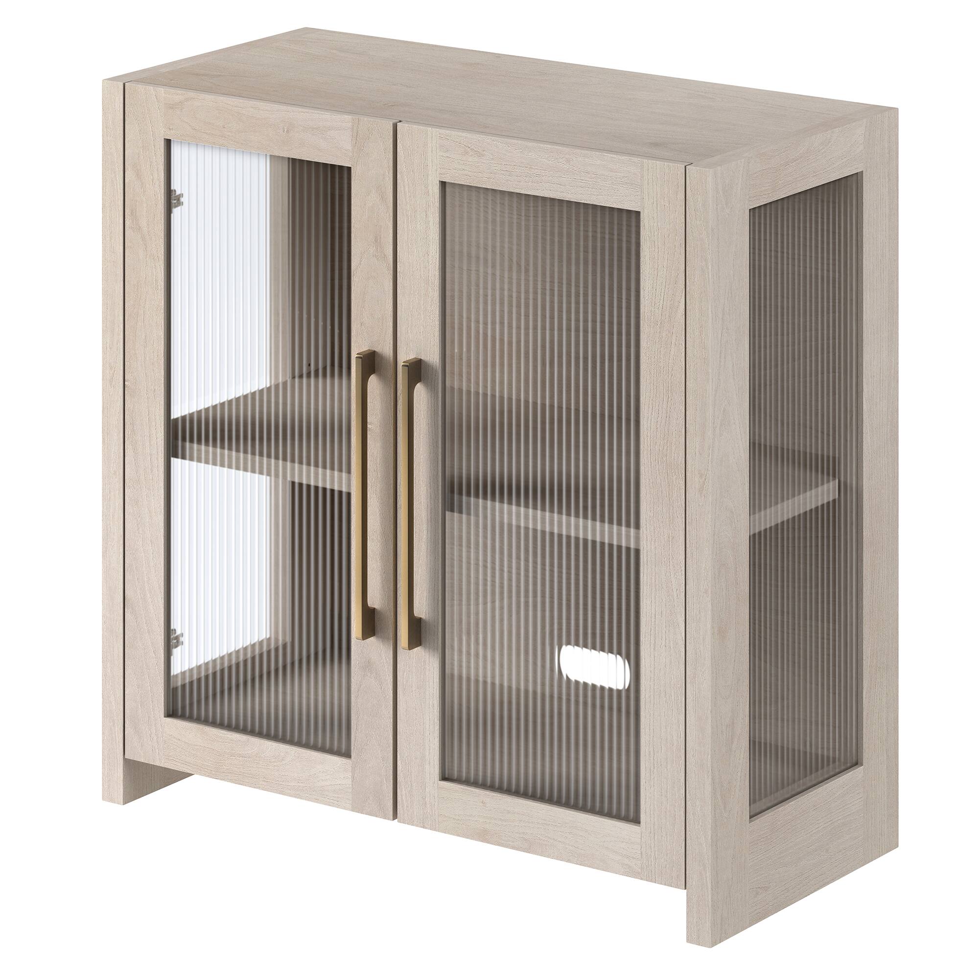 Back. Hudson&Canal - Clarkson 32" Wide Rectangular Accent Cabinet - White.