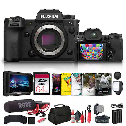 FUJIFILM S X-H2s
FUJIFILM S X-H2s
SD XC 64 GB
PHOTO%M
VideoStud
PaintShop
Painter
AfterShot Pro 3 essentials
RODE
SAVE 100