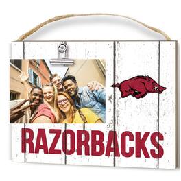 Jardine - Arkansas Razorbacks 8'' x 10'' Weathered Clip It Frame - White