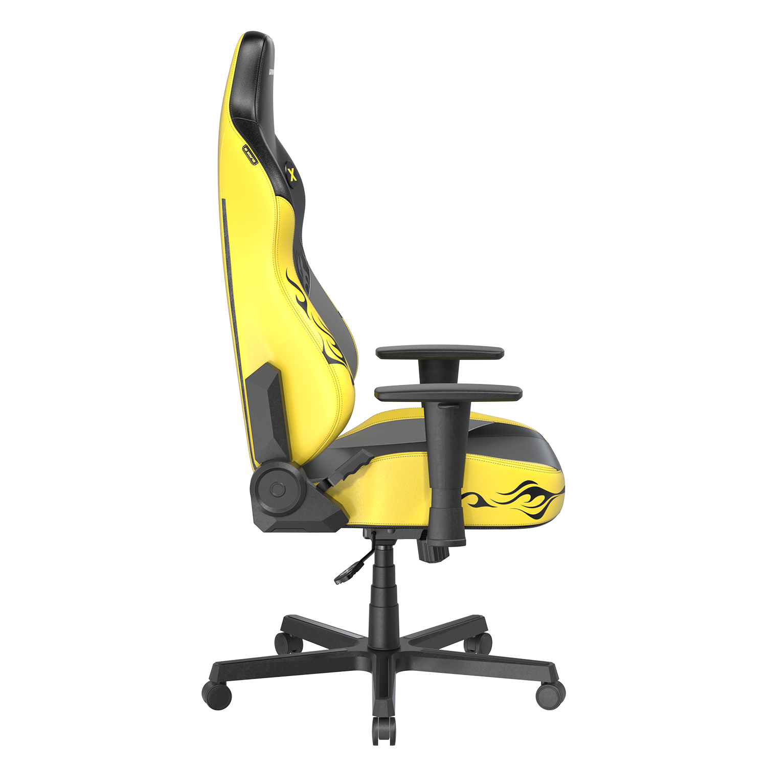 Left. DXRacer - DXRacer Blade Series Gaming Chair – Fireblade Edition with 3D Armrests & Ergonomic Reclining Design - Black.