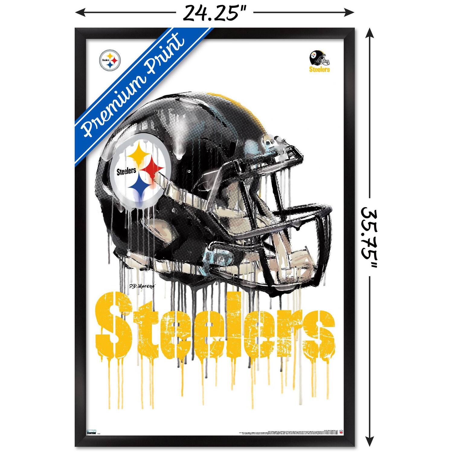 24.25" x 35.75"  
Premium Print  
Steelers  
J.P. Morena