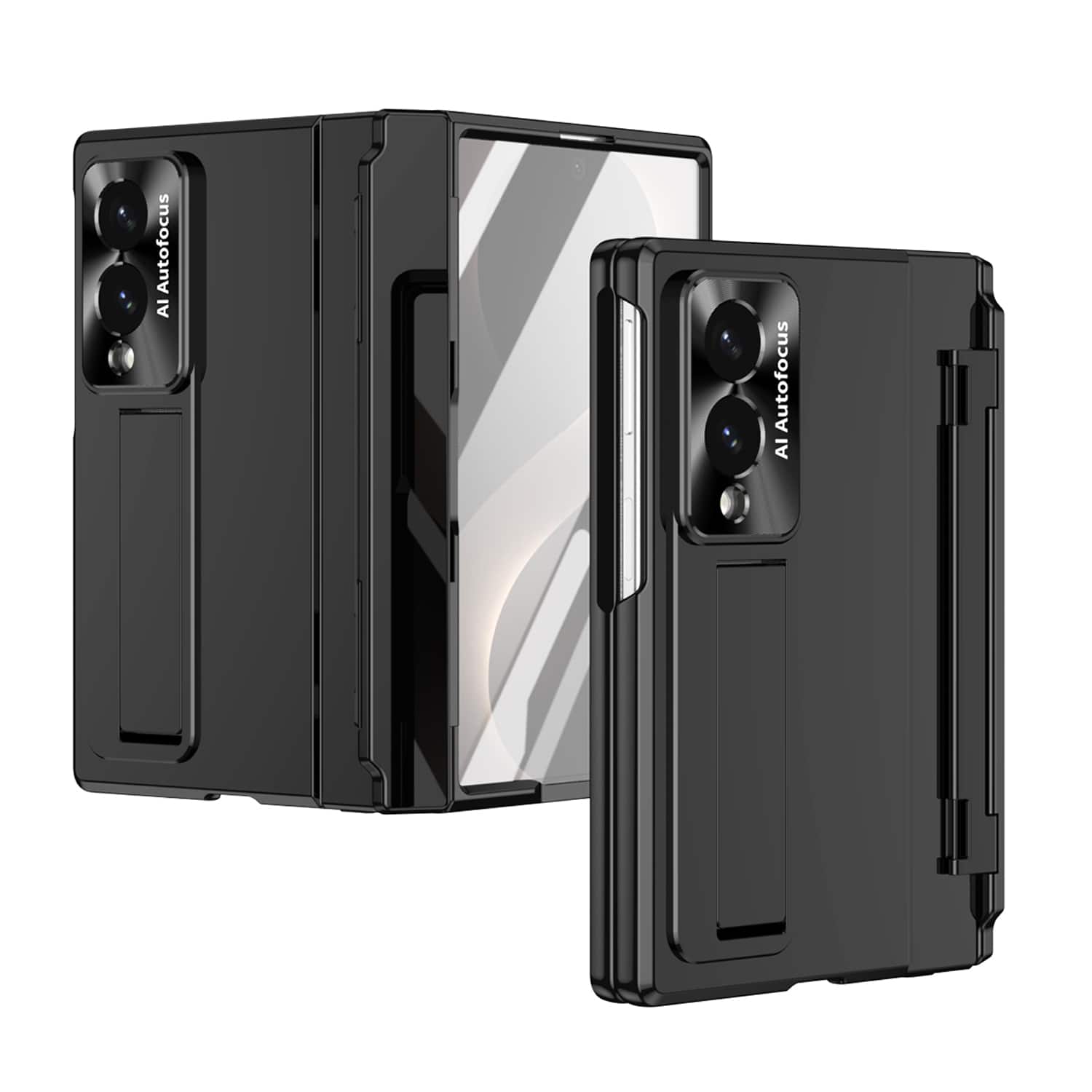 Dteck - Rugged Case for Samsung Galaxy Z Fold8 with Hinge Protection,Bulit in Screen Protector,Shockproof Hard PC Stand Cover - Black price history on PriceWatchPro