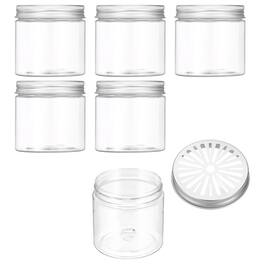 Unique Bargains - Premium Empty Scent Beads Container, Refillable Spice Tin Hollow Lid, 6pcs 6.8oz - For Aromatherapy, Scent, Storage - Clear