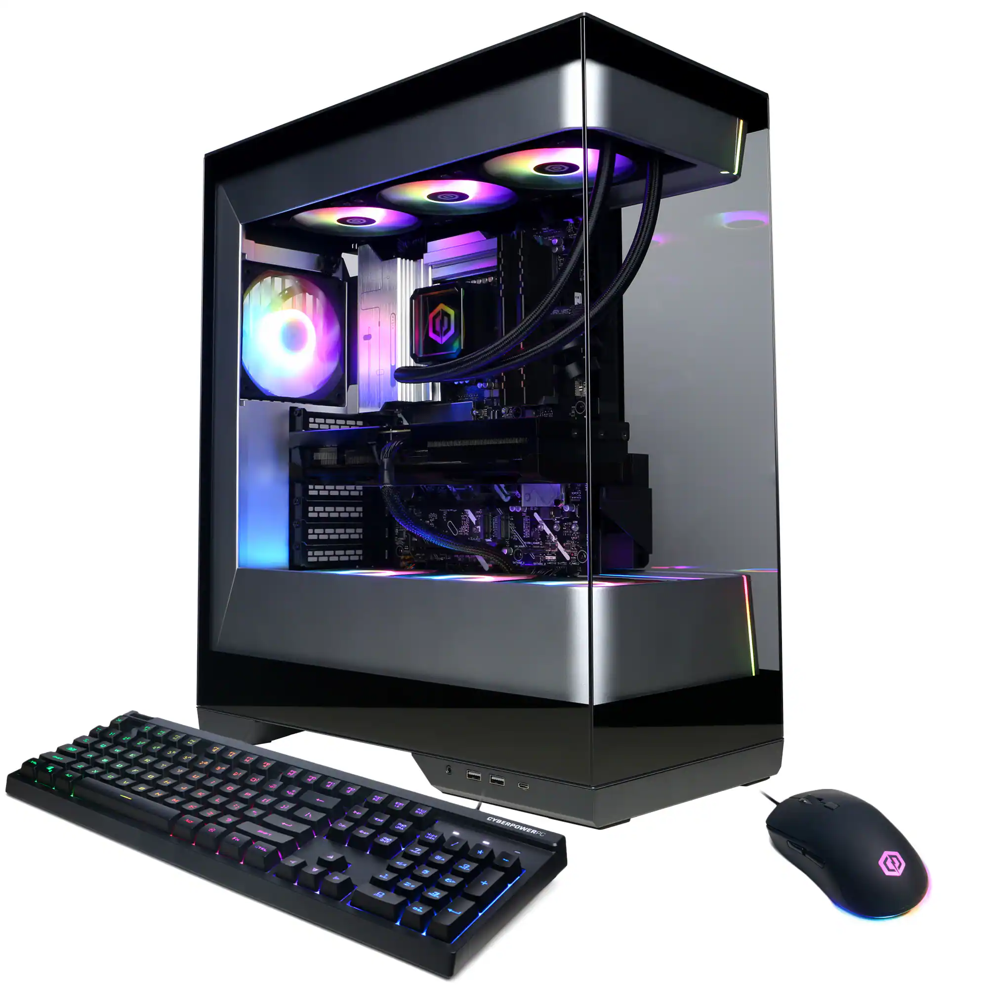 CyberPowerPC - Gaming Desktop - Intel Core Ultra 9 285K - NVIDIA GeForce RTX 5070 Ti 16GB - 64GB DDR5 - 2TB PCIe 4.0 SSD - Black