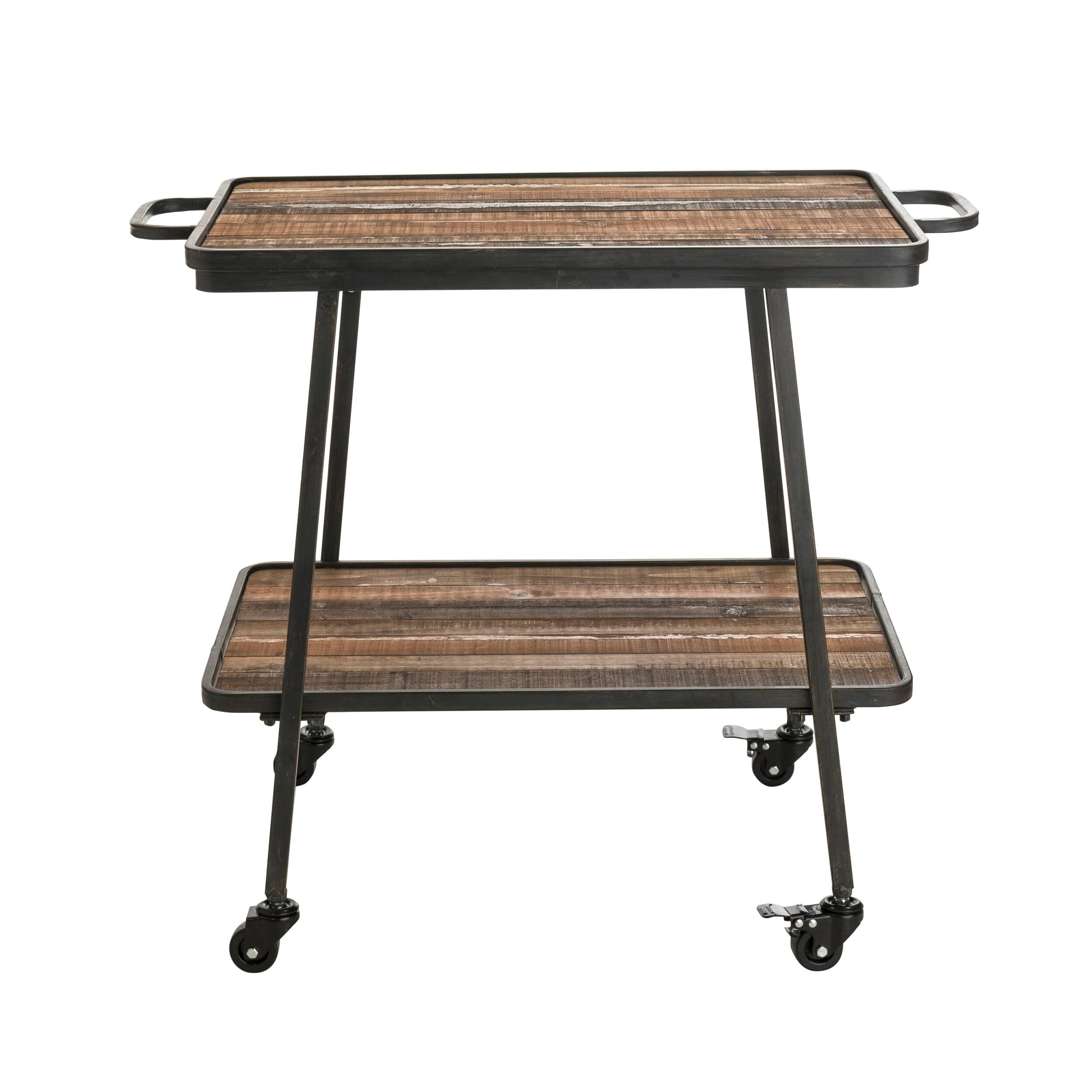 Alt View 14. Adore Decor - Felix Bar Cart - Black.
