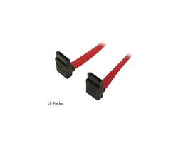 Nippon Labs - SATA-1RR-10P 1M SATA Cable, 2 Right Angle Connectors, SATA I/II, 10 Pack