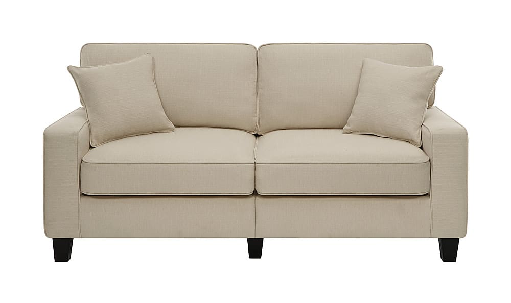 Front Zoom. Serta - Palisades 73" Sofa - Cream.