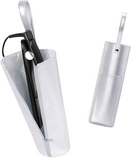 BUBM - Heat Resistant Hair Tool Organizer - 11.4"x3.5"x2.8" Travel Case for Curling Irons, Flat Irons - Silver