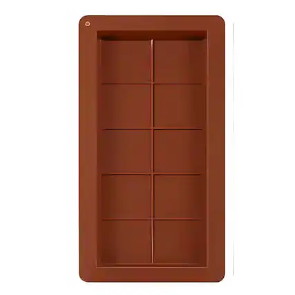 Front. Kitcheniva - Large Silicone Chocolate Bar Mold 1 Pcs.