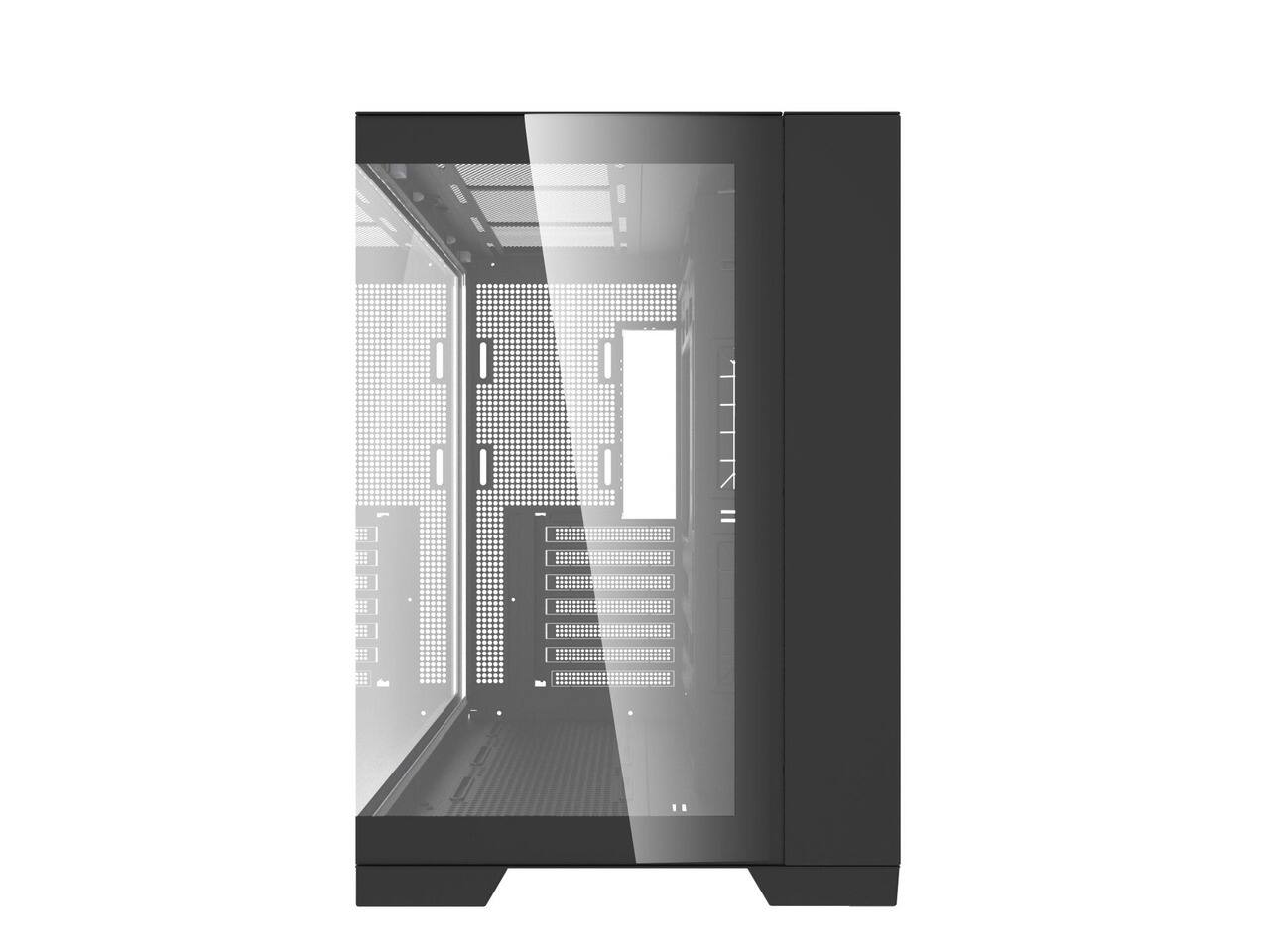 Alt View 3. Super Flower - Super Flower Thunder Black / Panoramic Case / Tempered Glass ATX Mid Tower Computer Case - Black.