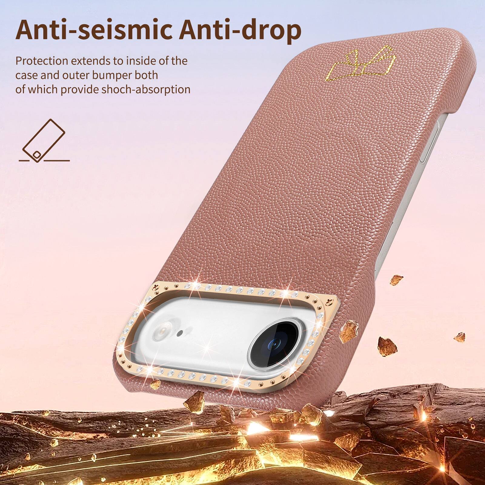 Anti-seismic Anti-drop Protection extends to inside of the C case and outer bumper both of which provide shock-absorption