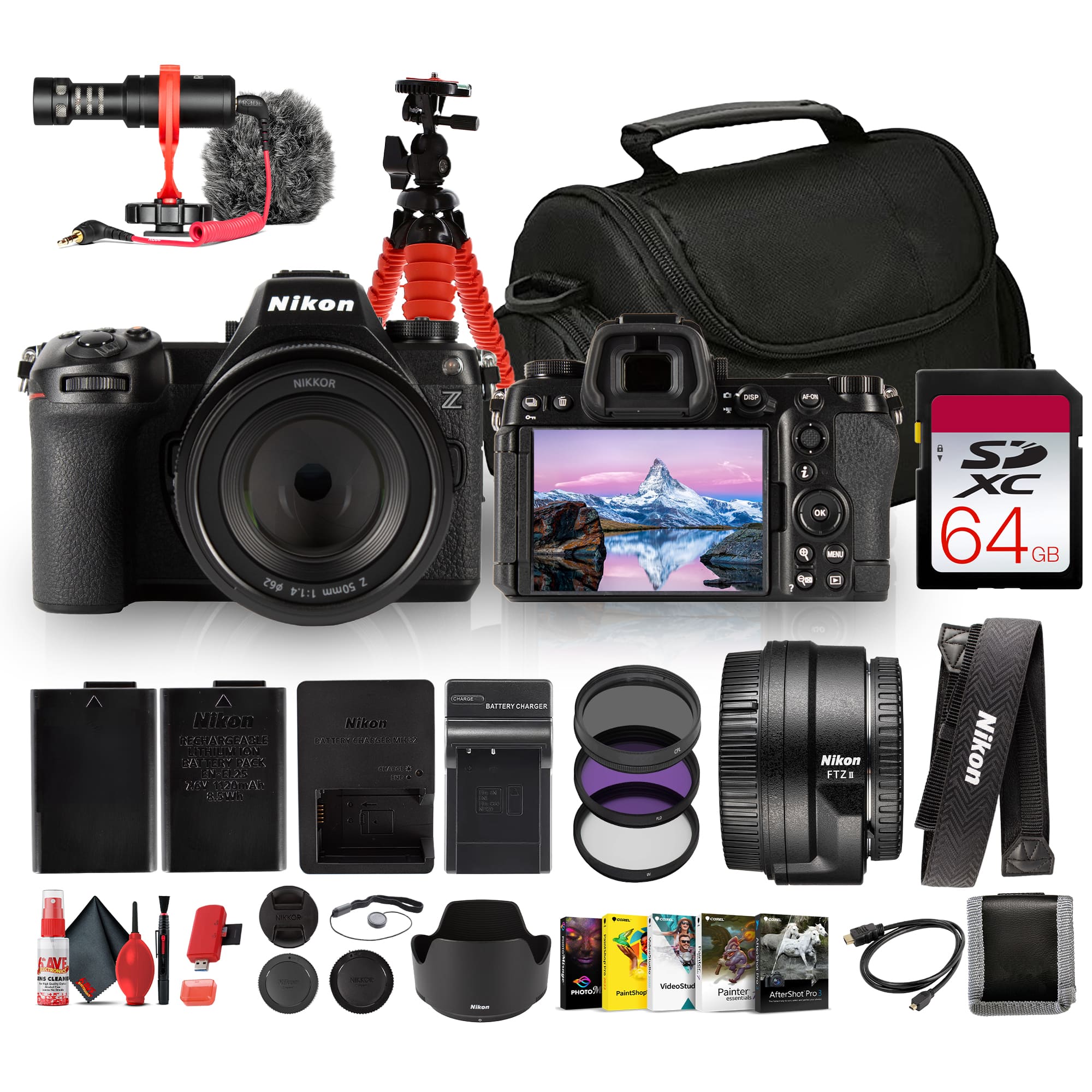 Nikon - Z6 III Mirrorless Camera +50mm f/1.4 Lens FX 24.5MP 6K Bundle +Rode