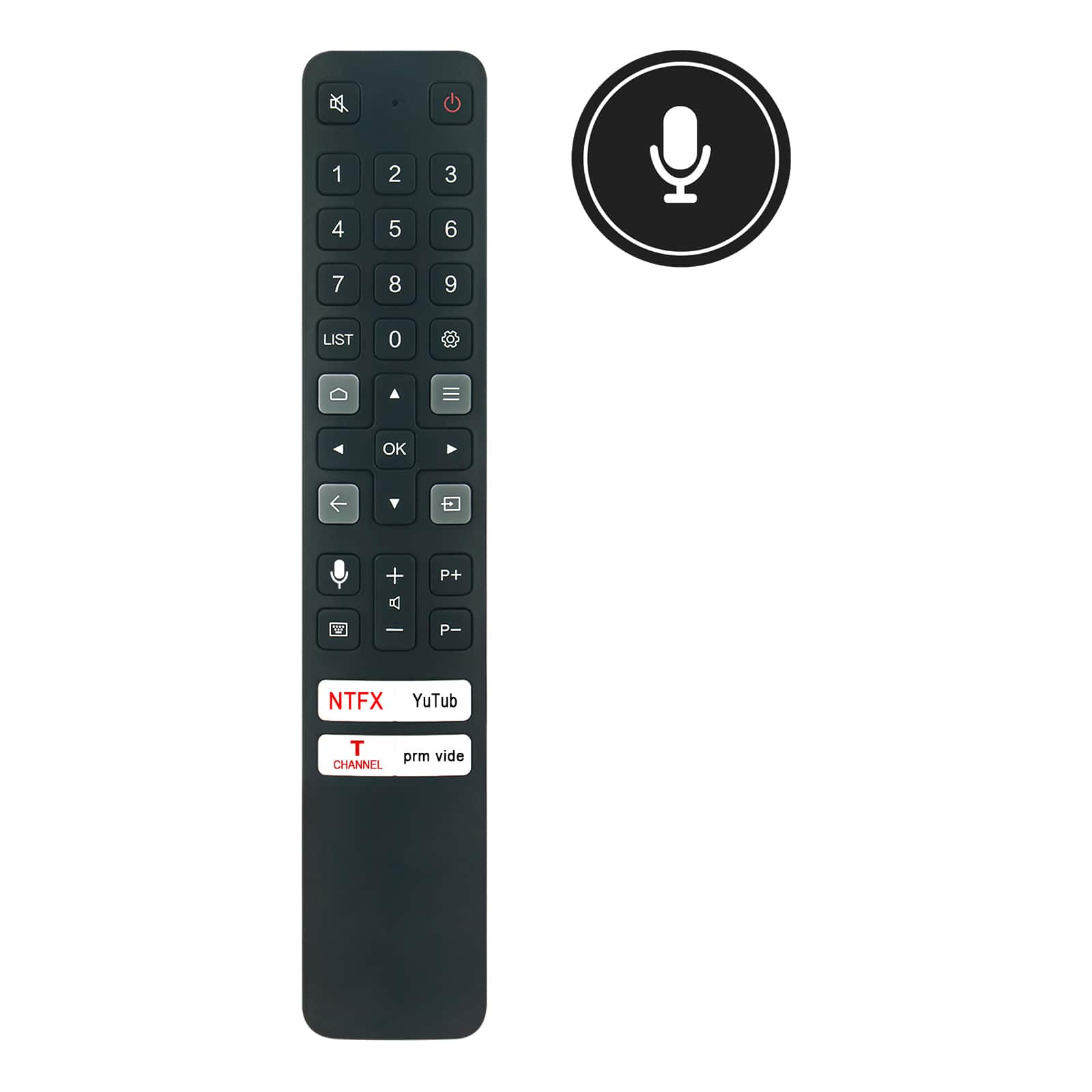 VINABTY - New RC901V FMRG Replace Remote Control Fits for TCL Smart TV C725 C727 C735 C825 P725 Series - Black