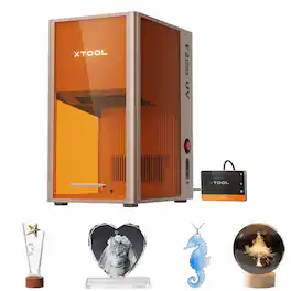 xTool - F2 Ultra UV Laser Engraver, 5W UV Laser, 3D Inner and Fine Glass Engraving, Dual 48MP Cameras, 15,000 mm/s High Speed