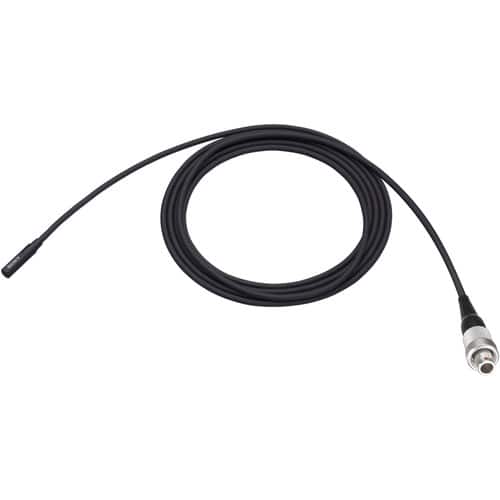Sony - ECM-90LM Ultra-Compact Dual-Diaphragm Electret Condenser Microphone - Black