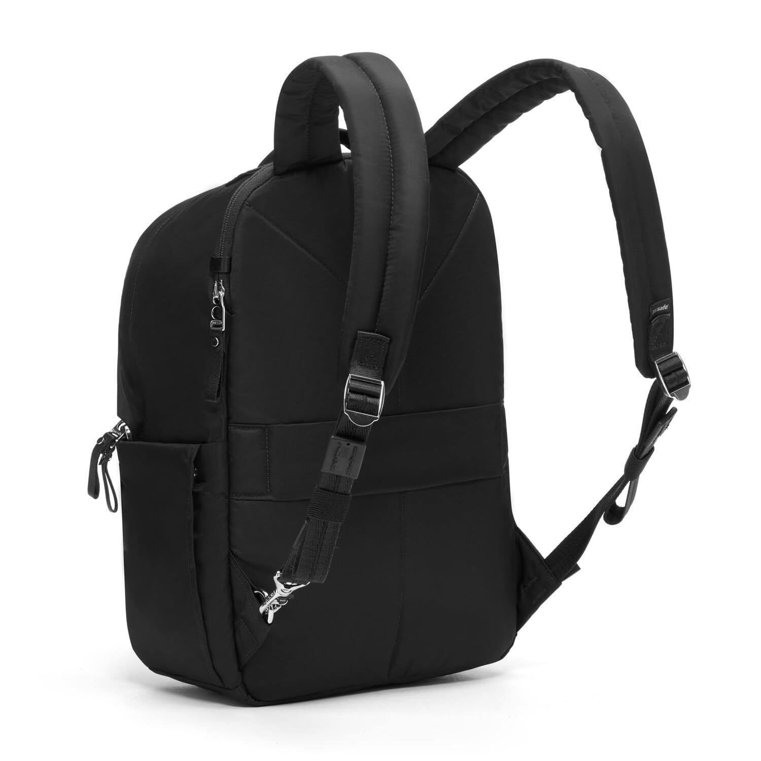 Back. Pacsafe - W 10L Backpack, Black - Black.
