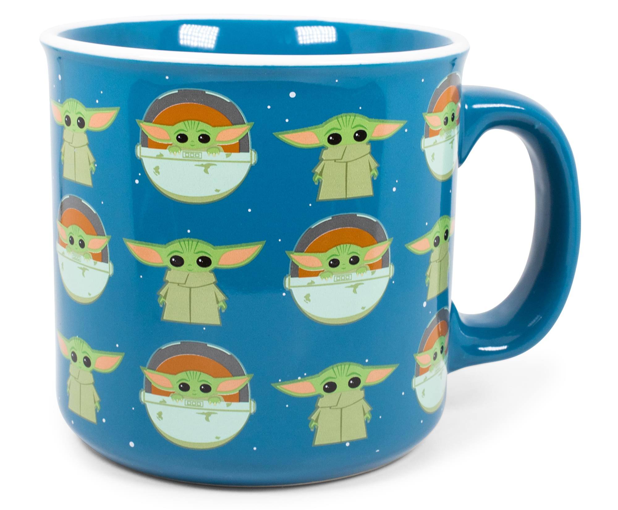 Silver Buffalo - Star Wars: The Mandalorian Chibi Grogu Ceramic Camper Mug | Holds 20 Ounces - Blue price history on PriceWatchPro