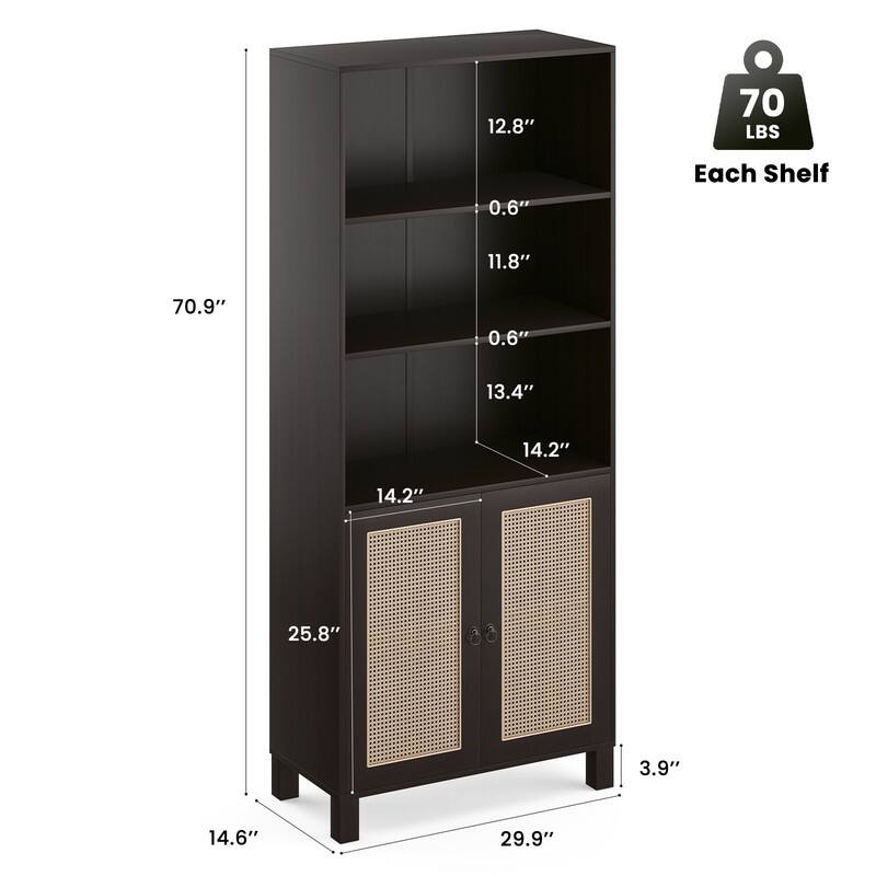 12.8"  
70 LBS  
0.6" Each Shelf  
11.8"  
70.9"  
0.6"  
13.4"  
14.2"  
14.2"  
25.8"  
3.9"  
14.6"  
29.9"