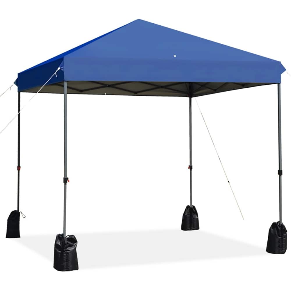 Kadyn - 8’x8' Outdoor Pop up Canopy Tent w/Roller Bag-Blue, Outdoor Gazebo Wedding Party Tent Canopy Tent for Outside Party