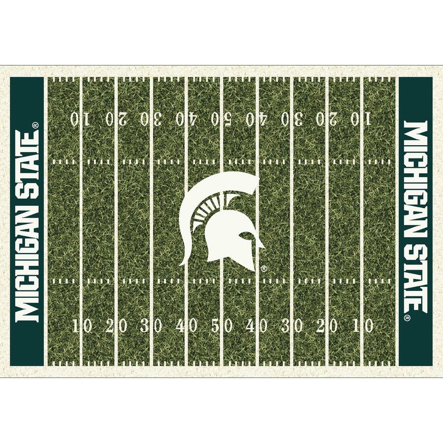 Imperial Michigan State Spartans 7'8'' x 10'9'' Home Field Rug Black ...