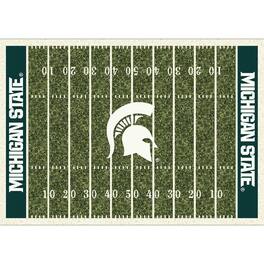 Imperial - Michigan State Spartans 7'8'' x 10'9'' Home Field Rug - Black