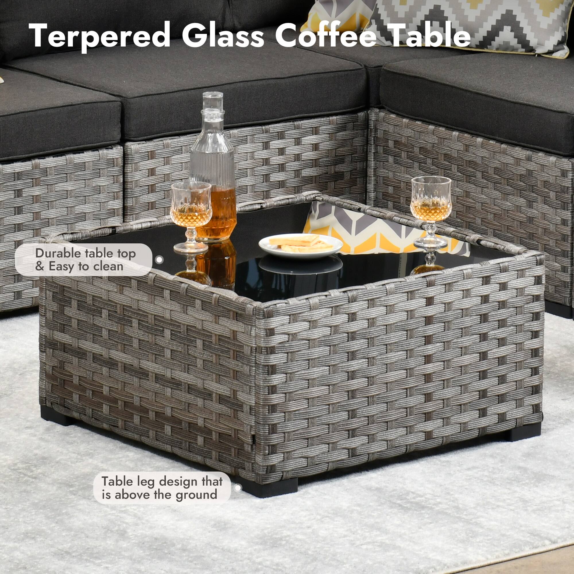 Terpered Glass Coffee Table

- Durable table top & Easy to clean
- Table leg design that is above the ground