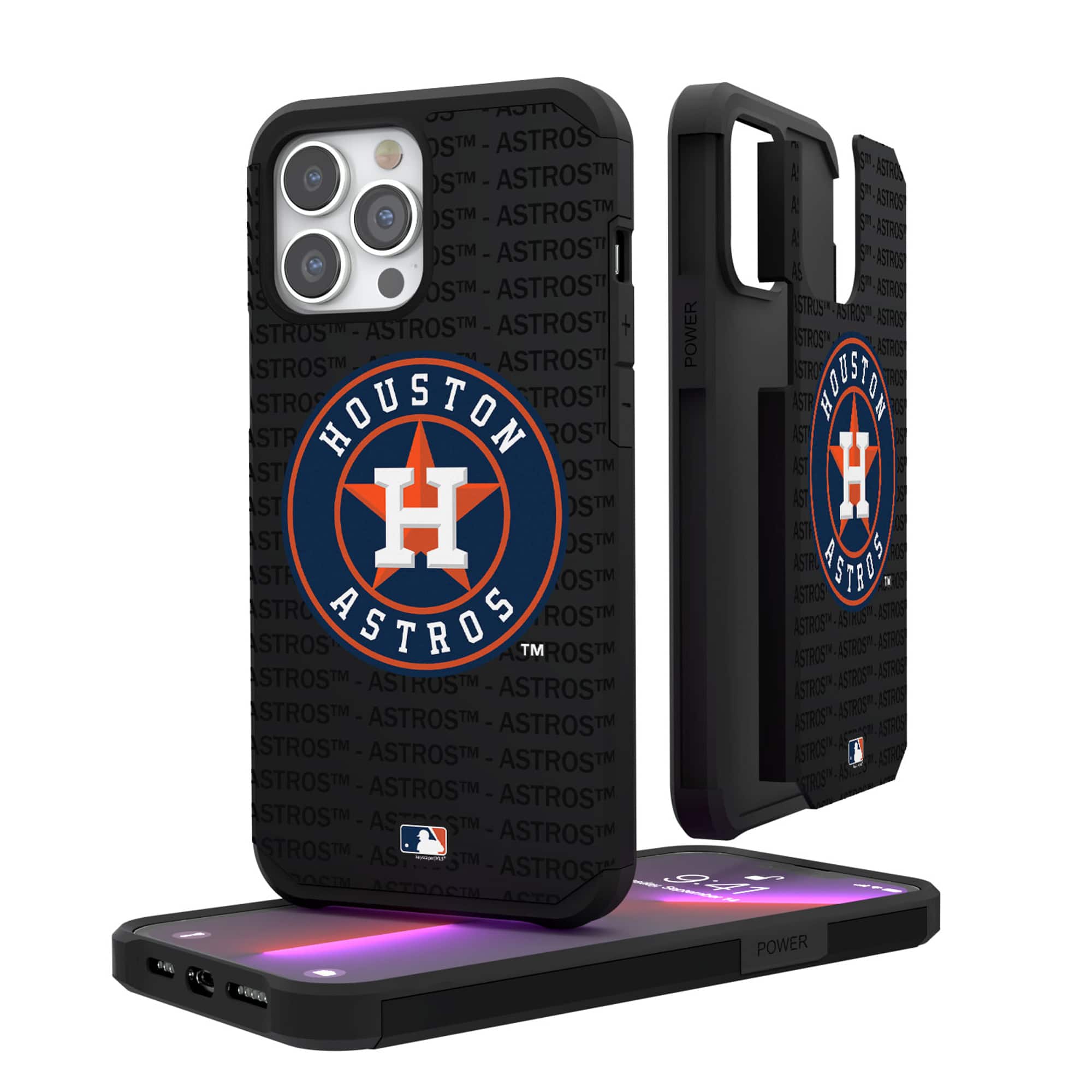 Keyscaper - MLB - Houston Astros iPhone Text Backdrop Rugged Case - 14 Pro Max - Multicolor price history on PriceWatchPro