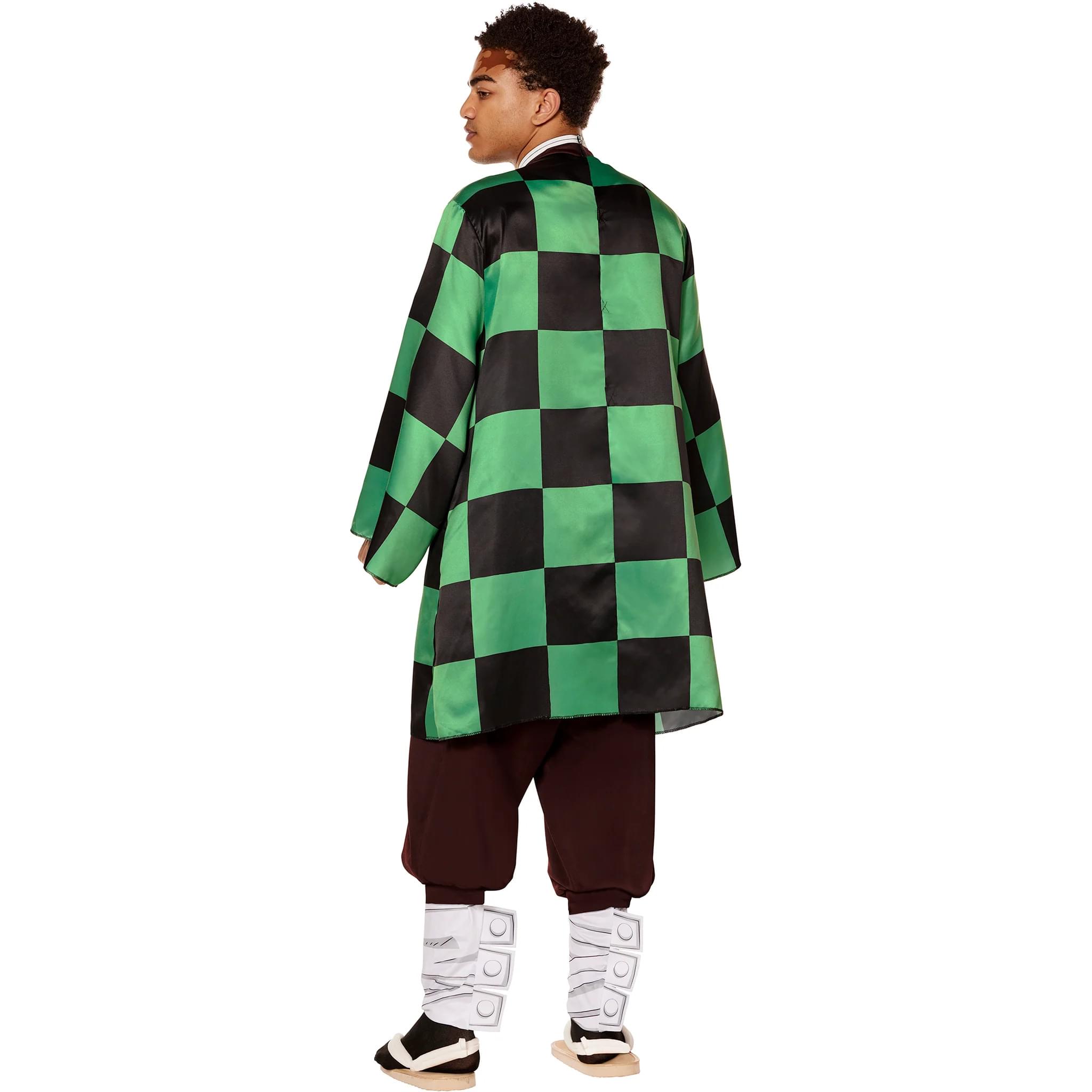 Alt View 1. InSpirit Designs - Demon Slayer Tanjiro Adult Costume | Medium - Green.