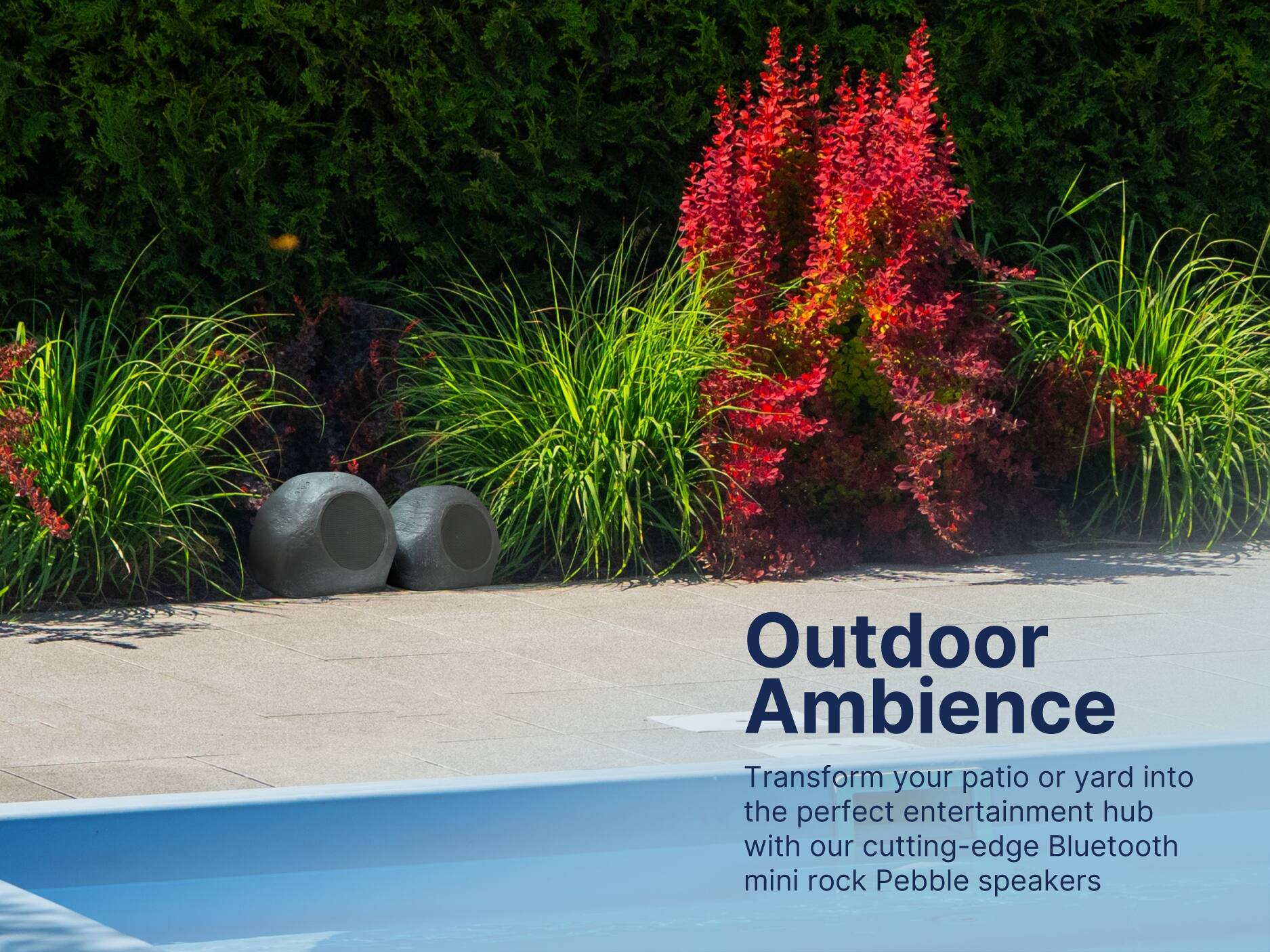 Outdoor Ambience
Transform your patio or yard into the perfect entertainment hub with our cutting-edge Bluetooth mini rock Pebble speakers