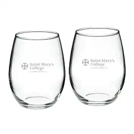 Jardine - Saint Mary's Belles 21oz. 2-Piece Stemless Wine Glass Set - Multicolor