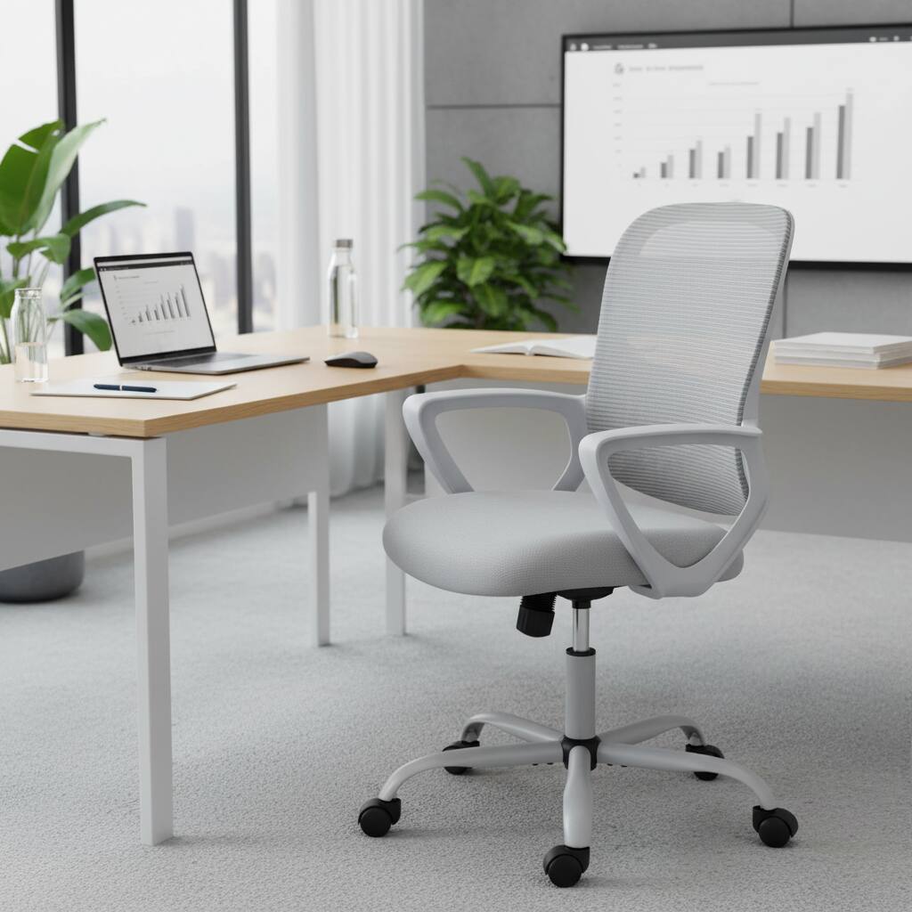 Alt View 4. AOITUN - Ergonomic Executive Office Chair with Adjustable Height and Lumbar Support - High Back Draft Chair for Tall Desks - Gray.
