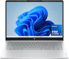 HP - OmniBook 3 - 14" 2K Touchscreen Laptop - Intel Core 3 304 (2026) - 8GB Memory - 128GB Stoarge - Glacier Silver