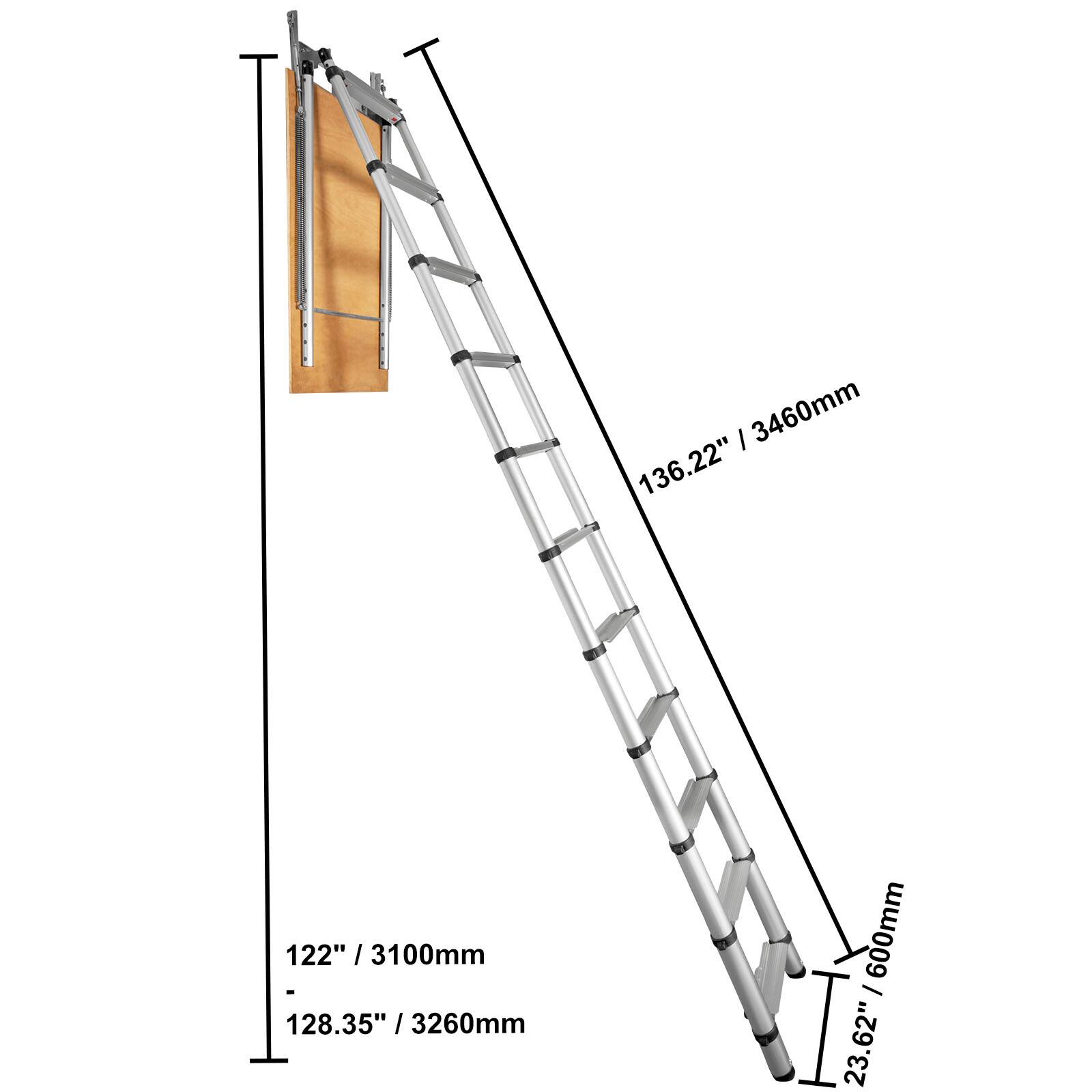 I 3460mm 136.22" 122" / 3100mm 122" I - 128.35" / 3260mm I 600mm : 23.62" I