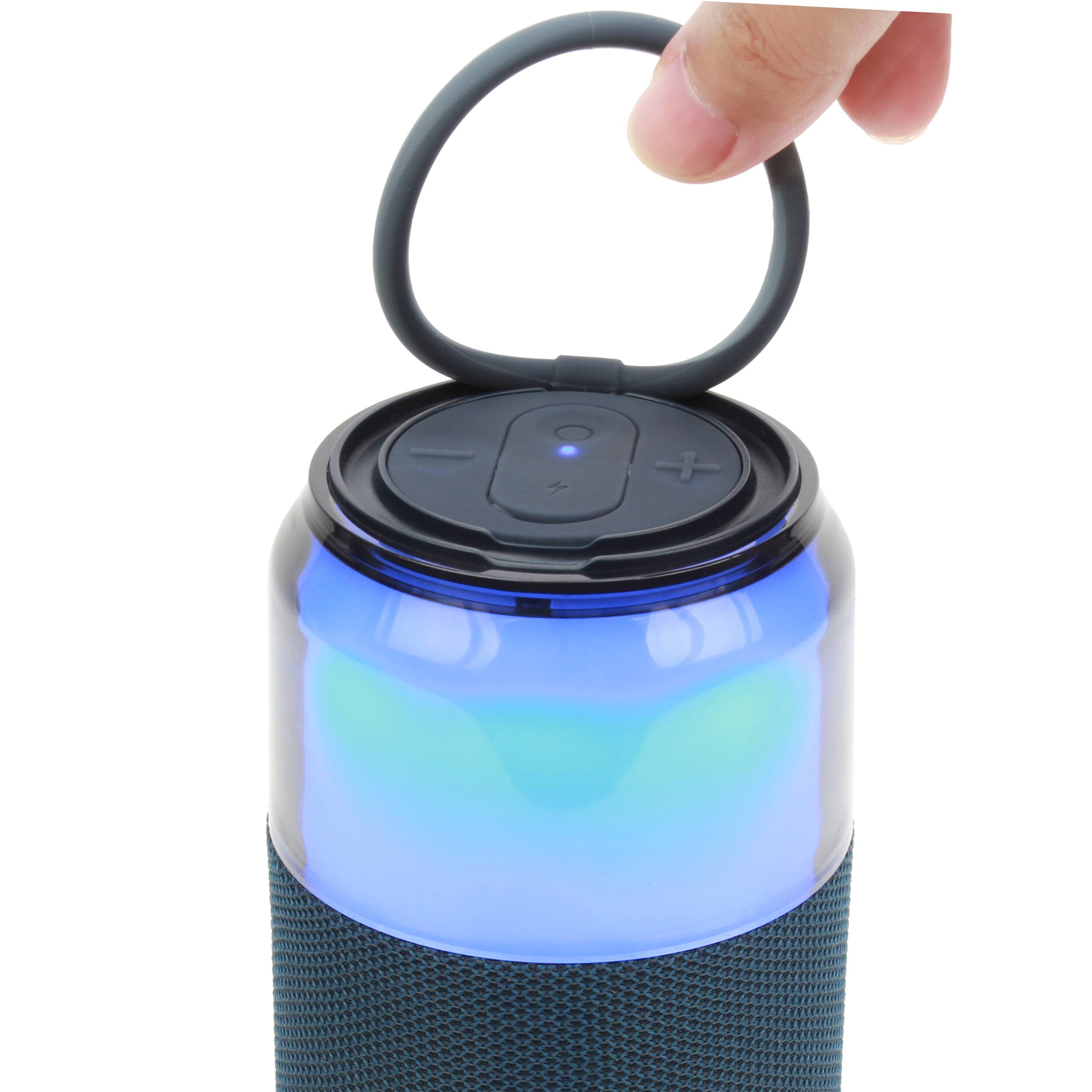 Alt View 2. Supersonic - SuperSonic SobaBoom Multi-Color Glowing Speaker in Blue with LED Lights.