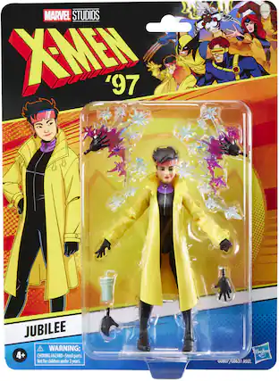 MARVEL STUDIOS
X-MEN '97
JUBILEE
WARNING:
CHOKING HAZARD - Small parts. Not for children under 3 years.
GU807 / G0631 ASST.