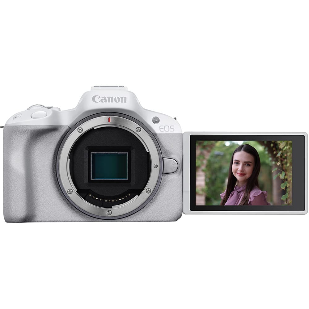 Bundle Canon EOS R50 Mirrorless Camera Body Only (White) 5812C002