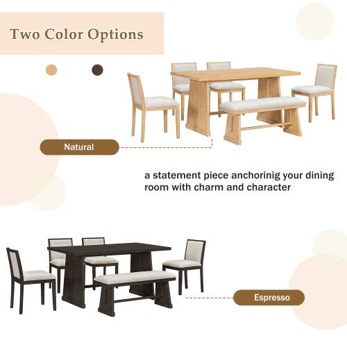 Two Color Options

Natural
a statement piece anchoring your dining room with charm and character

Espresso