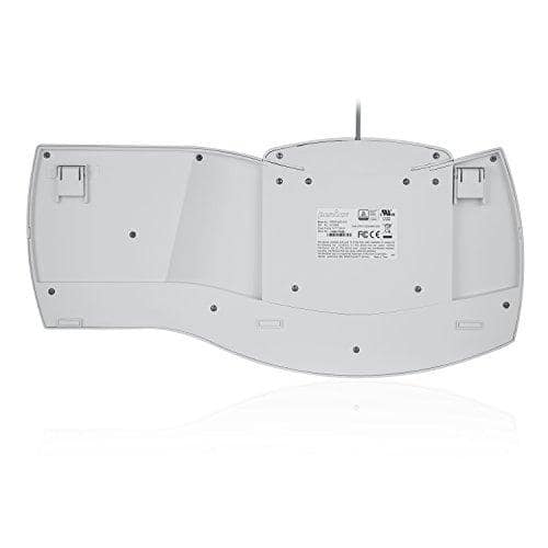 Cozy Serene - Periboard-512b Wired Split Usb With 7 Multimedia Keys - Black Ndaa Compliant English ERGONOMIC DESIGN - Split-key and - White-Wireless White