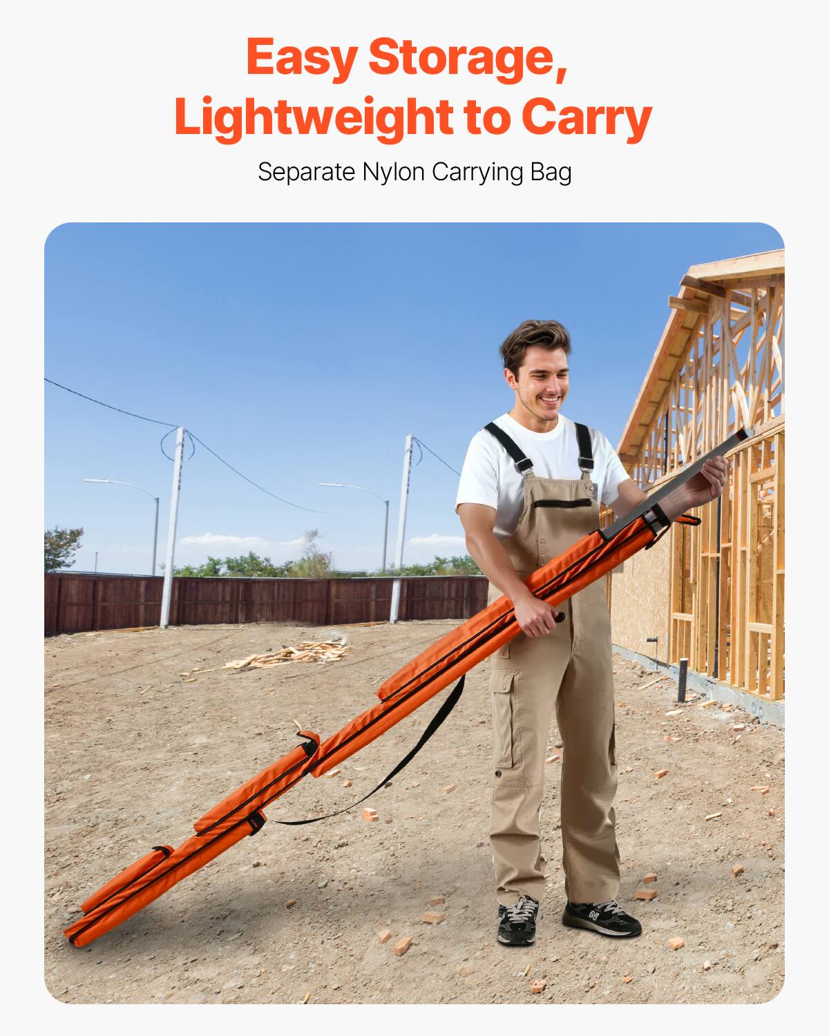 Easy Storage, Lightweight to Carry  
Separate Nylon Carrying Bag