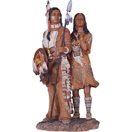 FC Design - 13"H Native American Couple Figurine Statue Desk Tabletop Home Decor Gift - Multi-Color
