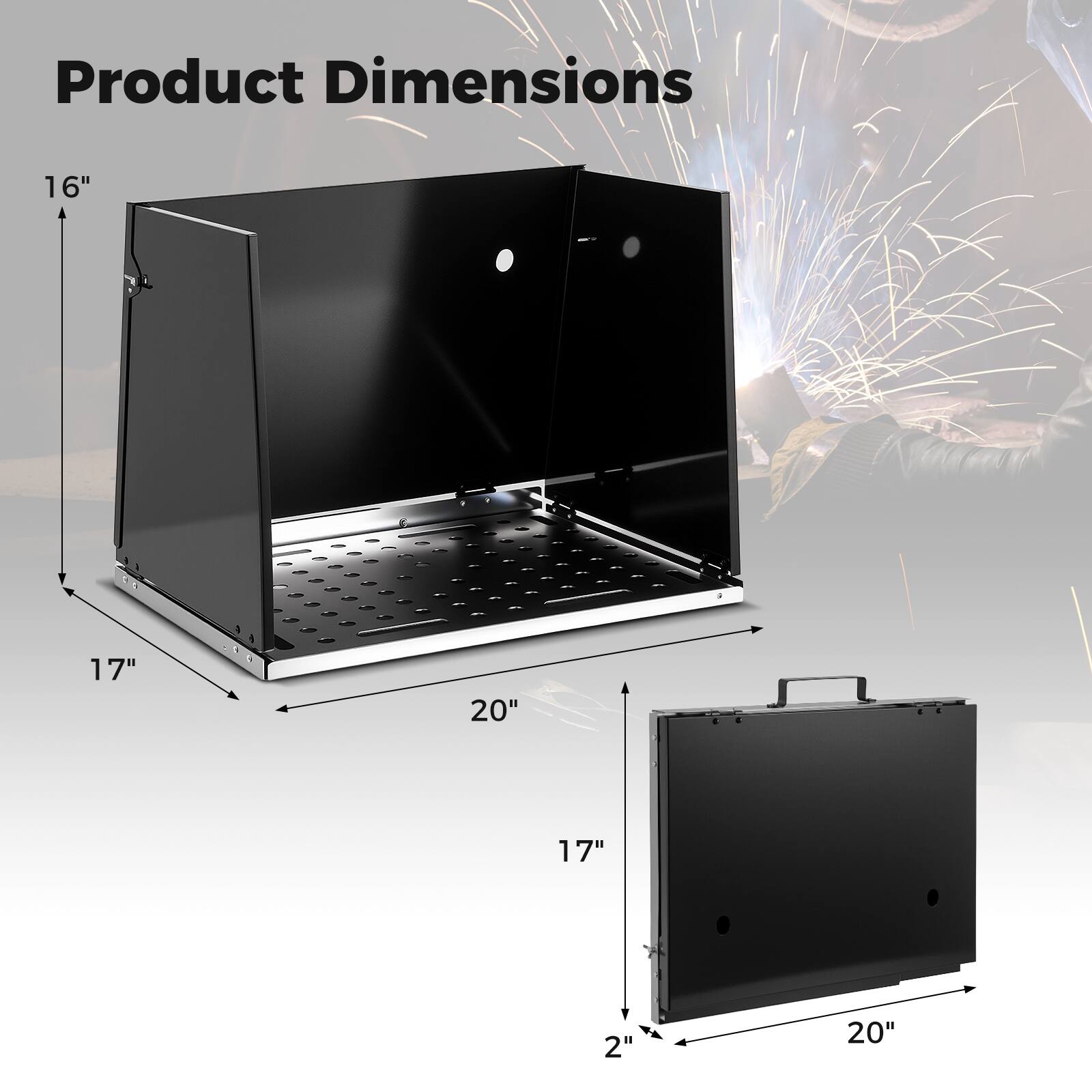 Product Dimensions: 16" x 17" x 20" x 17" x 2" x 20"