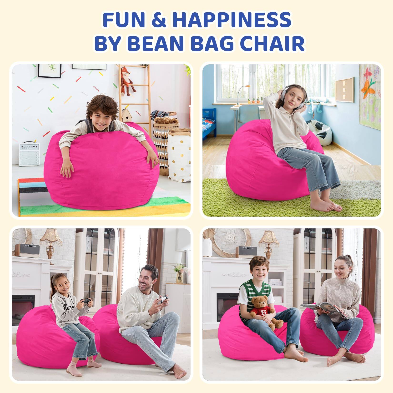 FUN & HAPPINESS BY BEAN BAG CHAIR